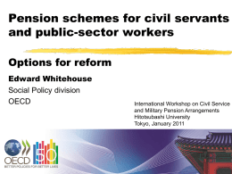 Civil service pension schemes