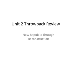 Unit 2 Throwback Review