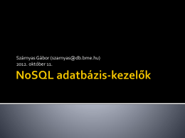 NoSQL adatbázis
