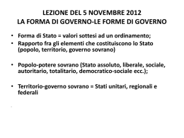 Forme di governo (pptx, it, 94 KB, 11/12/12)