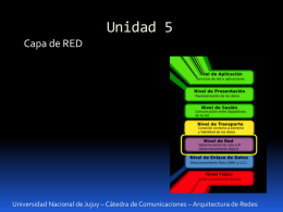Capa de Red - Campus Virtual - Universidad Nacional de Jujuy