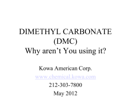 DIMETHYL CARBONATE - Kowa American Corporation