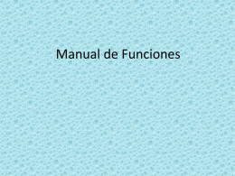 Manual de Funciones - Msc. Ariel Linarte