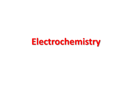 Electrochemistry- IMTH II