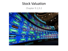 Stock Valuation