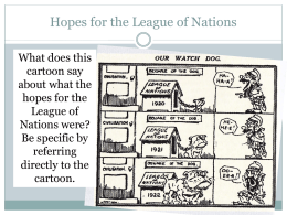 League Of Nations EXAMPLES
