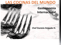 Cocina Internacional.