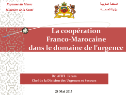 La coopération Franco-Marocaine dans le domaine de l*urgence