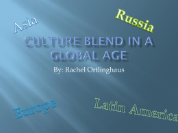 Culture Blend in a Global Age