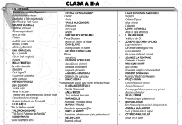 Liste de lectura clasele I-IV