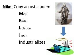 Nike- Copy acrostic poem