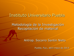 Recopilación de material - Instituto Universitario Puebla
