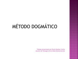 M&eacute;todo Dogm&aacute;tico