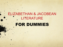 elizabethan literature presentation