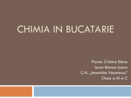 CHIMIA IN BUCATARIE