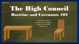 Lesson 107 D&C 102 The High Council Power Pt
