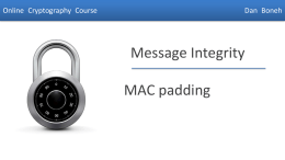 PPT for MAC padding