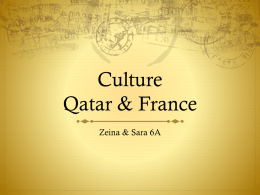 Culture Qatar & France - 18-031