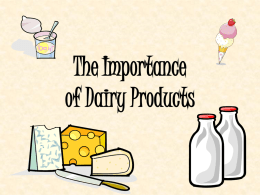 The Importance of Dairy Products