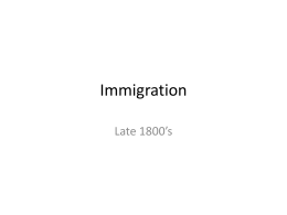 Immigration
