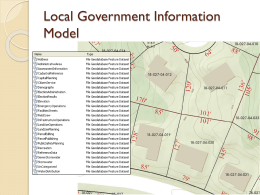 Local Government Data Model - the Atlanta Regional Commission