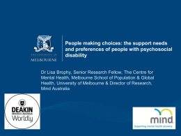 (Participant ). - Mind Australia