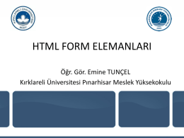 Html03 - Kırklareli Üniversitesi Personel Web Sistemi
