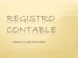 Registro contable - Pontificia Universidad Javeriana
