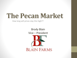 The Pecan Market - California Pecan Grower`s Association