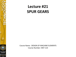 Lecture #21