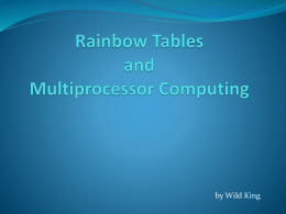 Rainbow Tables Presentation
