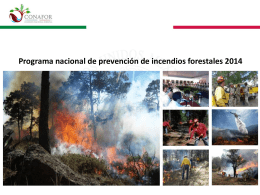 Programa Nacional de Prevención de Incendios Forestales 2014