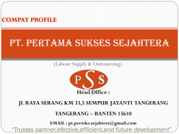 Company profile PT.PSS