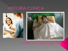 historia clinica anemia
