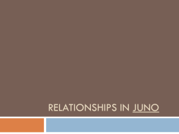 Relationships In Juno