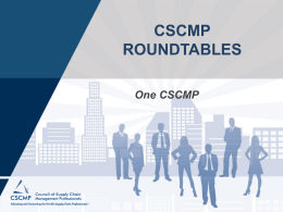 How to Bring Home CSCMP`s 5 Strategic Initiatives