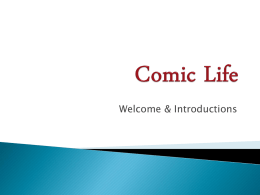 Comic Life - CT COLT Technology Academy