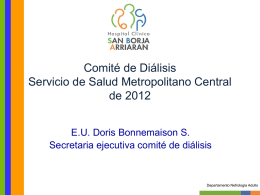 Diapositiva 1 - Hospital Clinico San Borja Arriaran