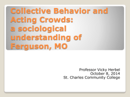 Collective Behavior and Acting Crowds: a