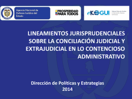 ANDJE Lineamientos Jurisprudenciales Conciliación Judicial y