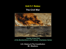 Civil War Notes
