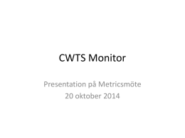 CWTS Monitor - WordPress.com