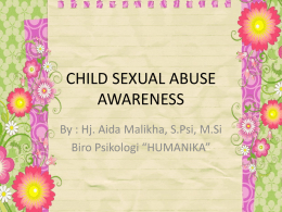 CHILD SEXUAL ABUSE AWARENESS