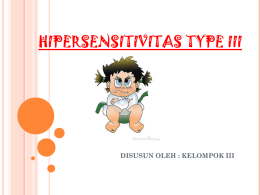 HIPERSENSITIVITAS TYPE III