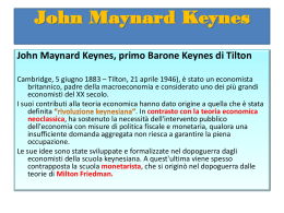 John Maynard Keynes - NON PIU` CHICCHI DI MAIS (Per un mondo
