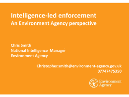 Chris Smith, Environment Agency