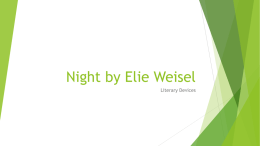 Night Literary Devices Powerpoint
