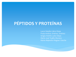 péptidos y proteínas
