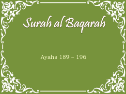 Surah al Baqarah - Journey to the Quran