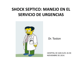 shock septico - urgencias san eloy